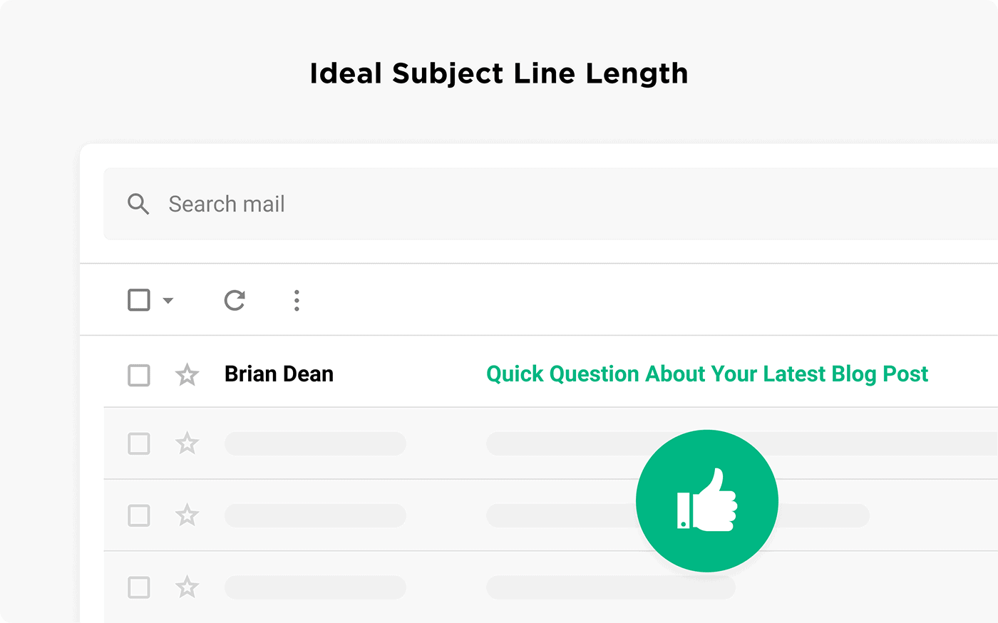 Ideal subject line length
