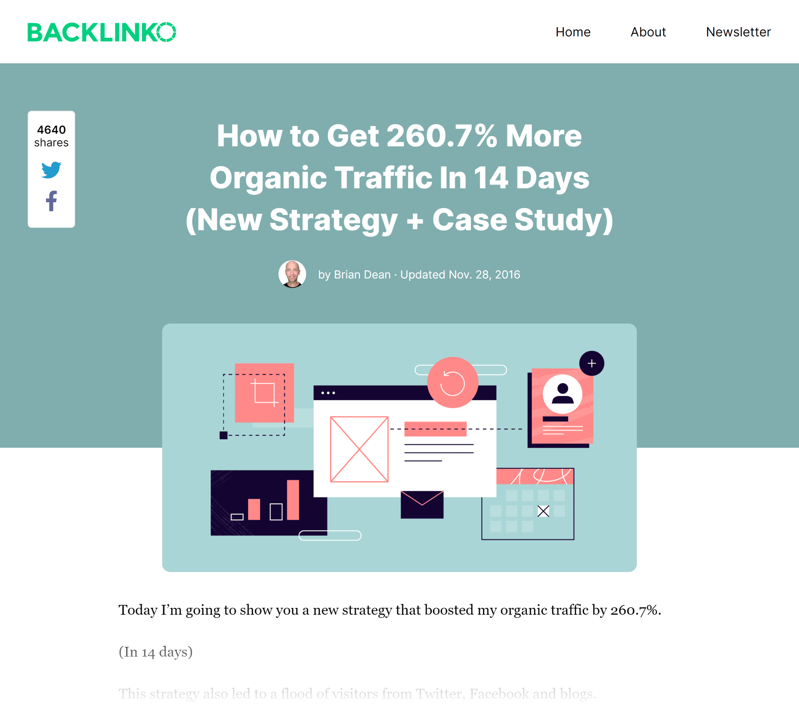 Backlinko – Content relaunch