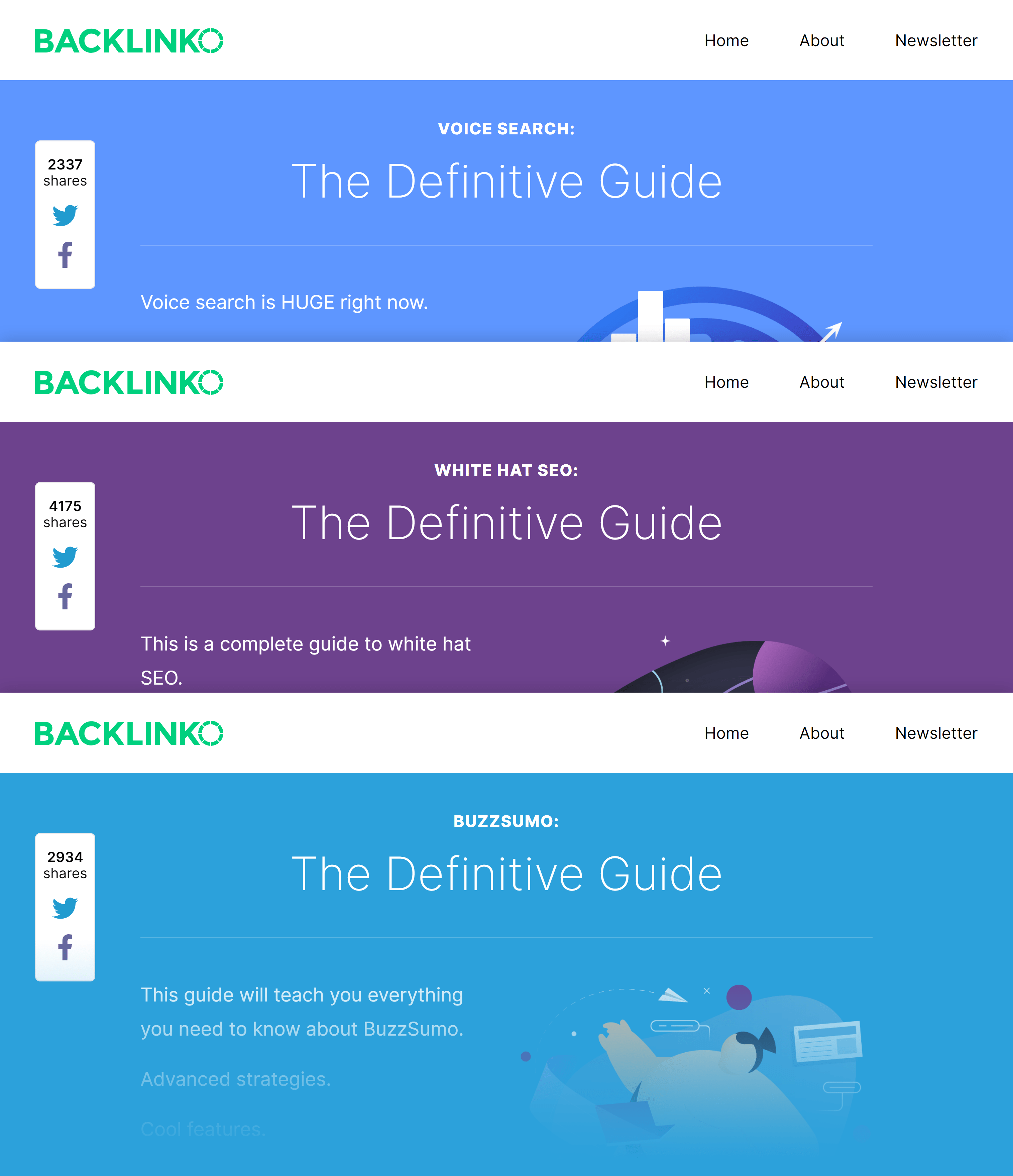 Backlinko custom designed guides
