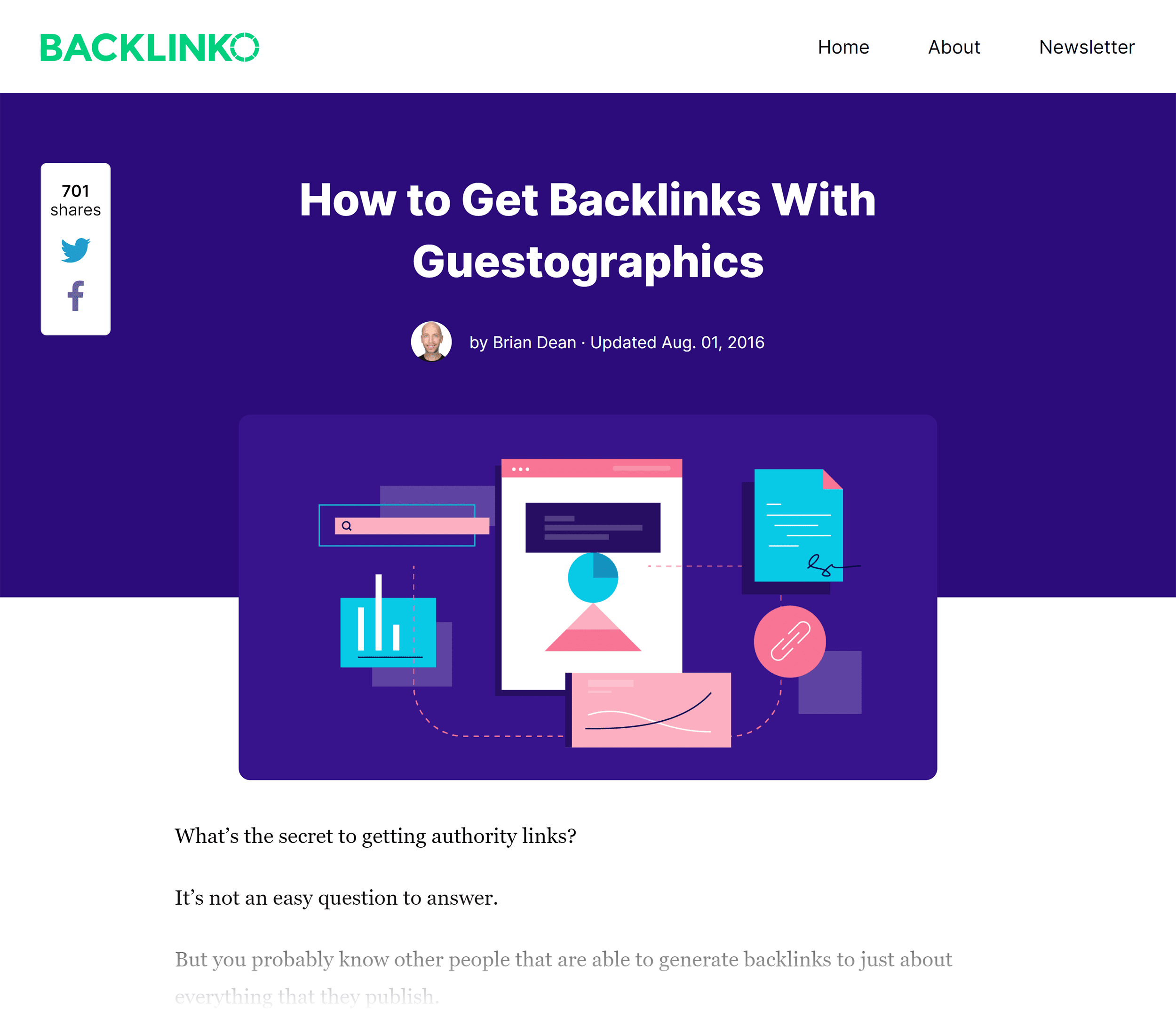 Backlinko – How to get backlinks