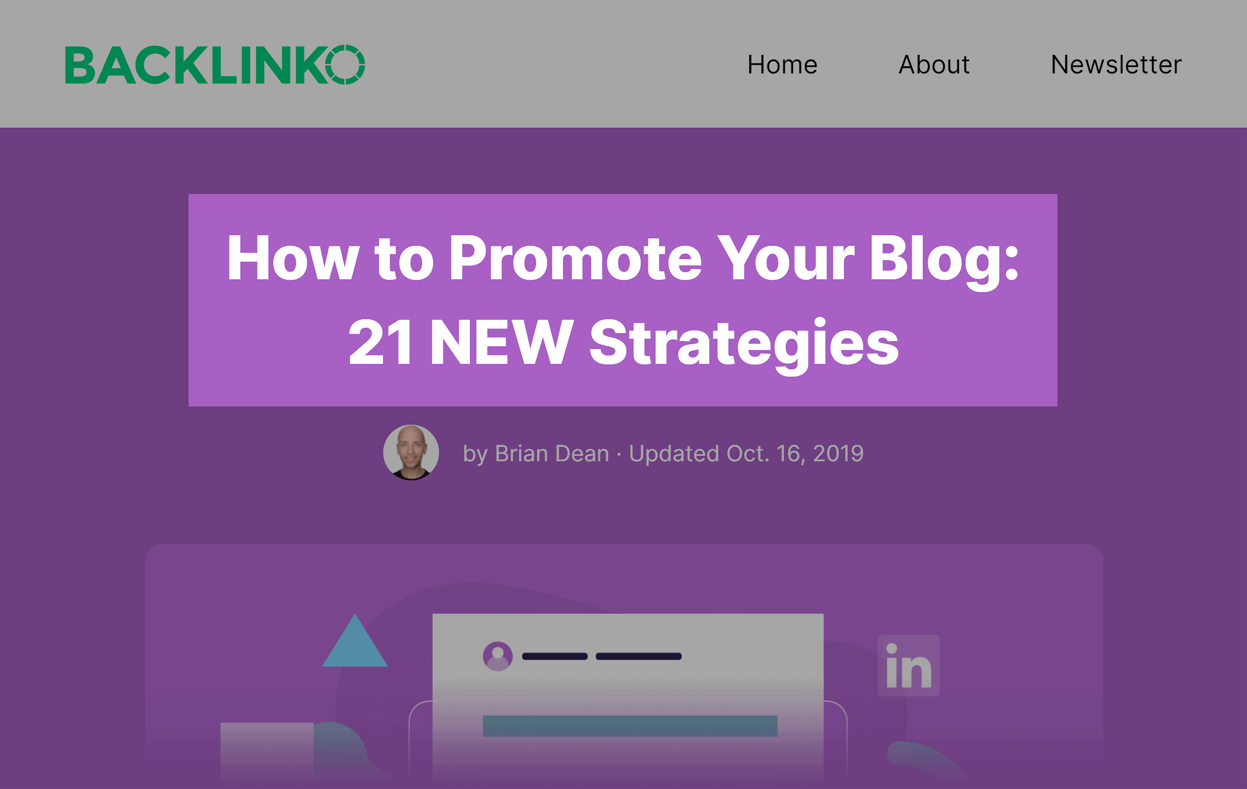 Backlinko – Promote Your Blog Post
