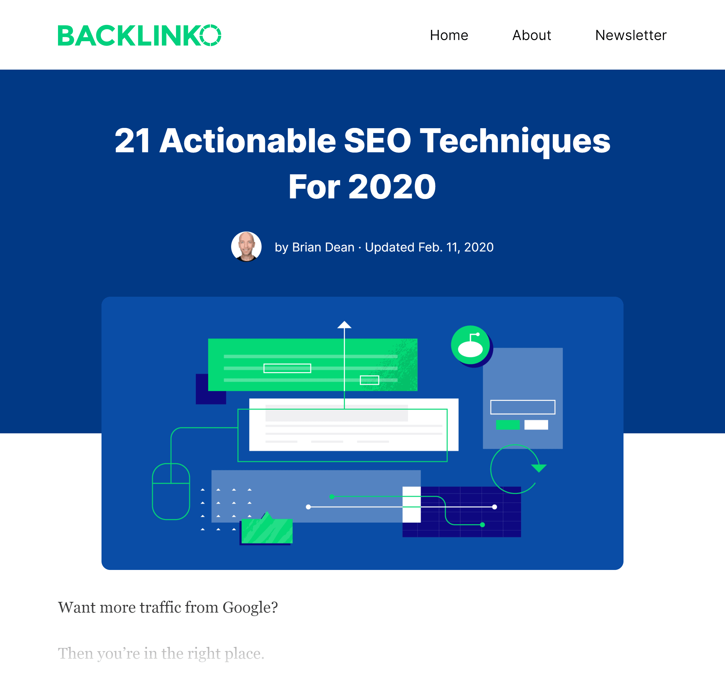 Backlinko – SEO Techniques Post