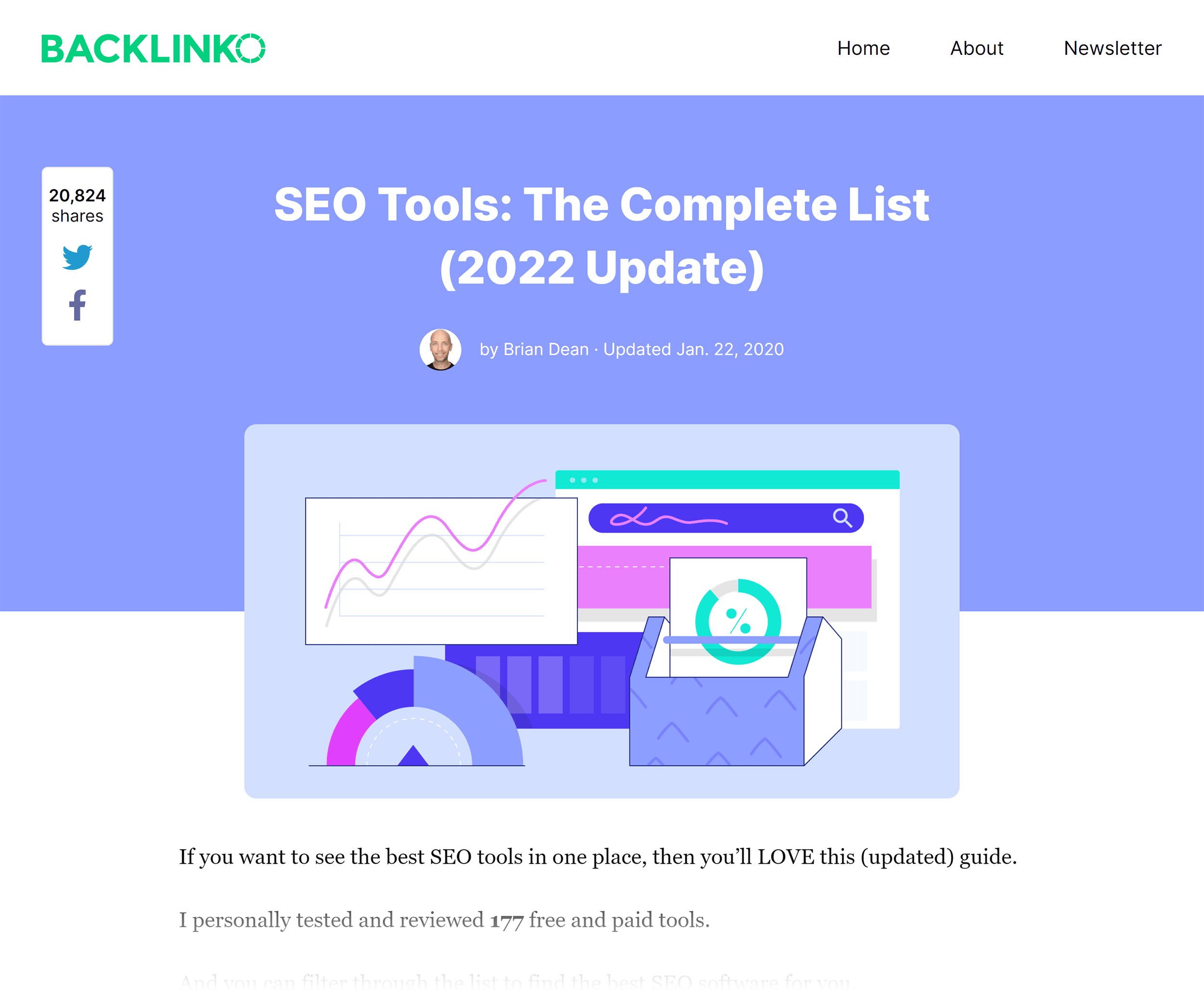 Backlinko – SEO tools post
