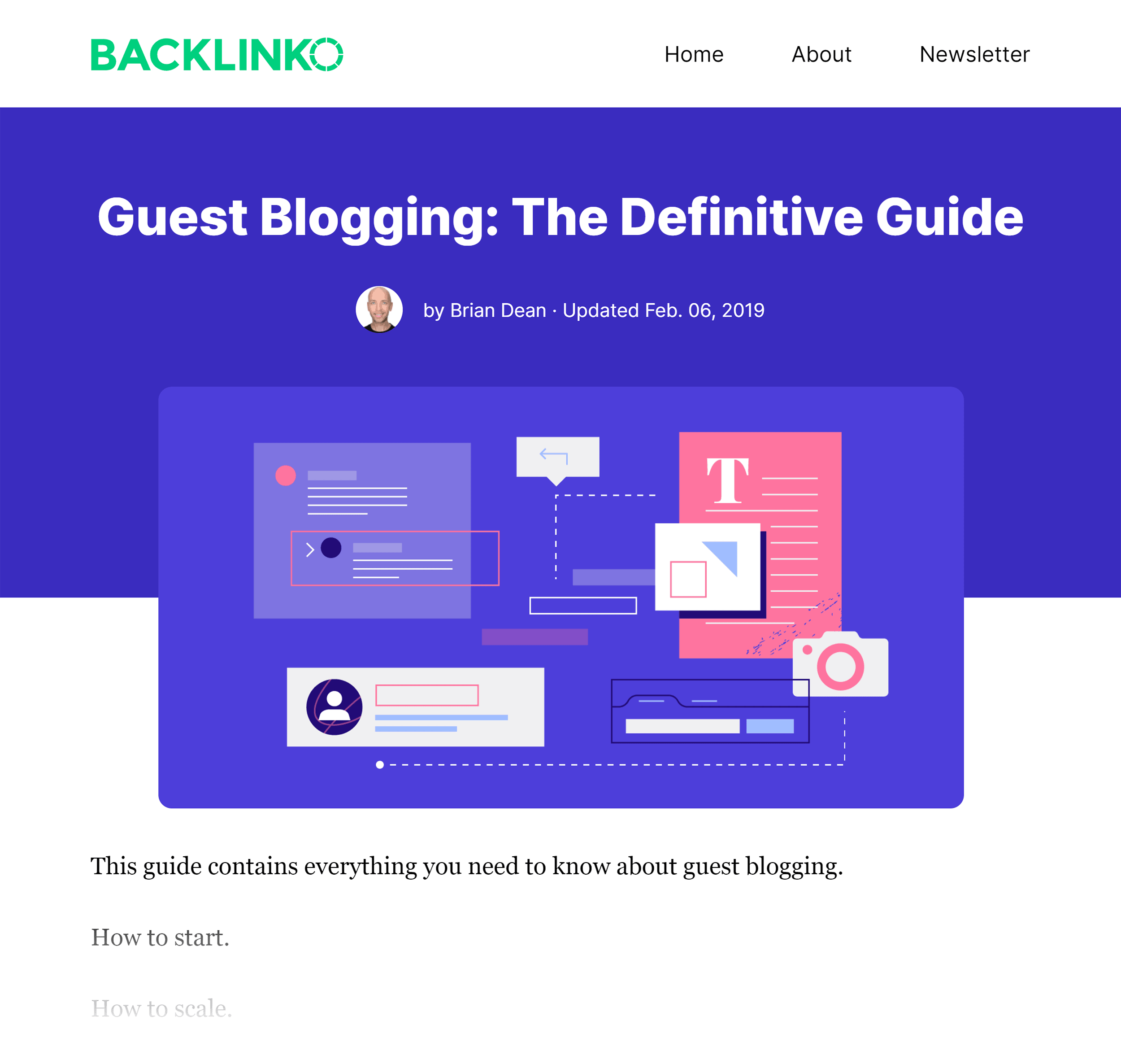 Backlinko – The Definitive Guide To Guest Blogging
