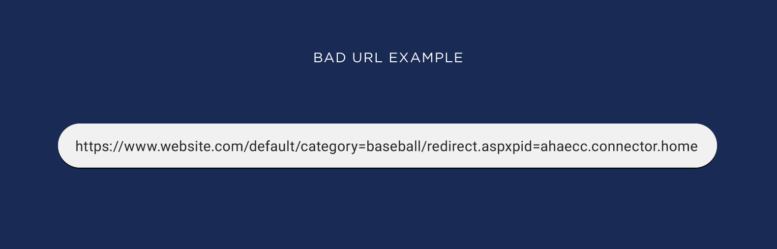 Bad URL example