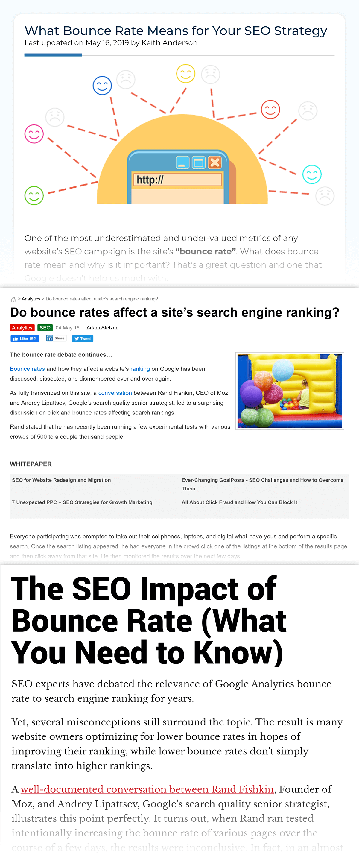 Bounce Rate As A Ranking Factor debate