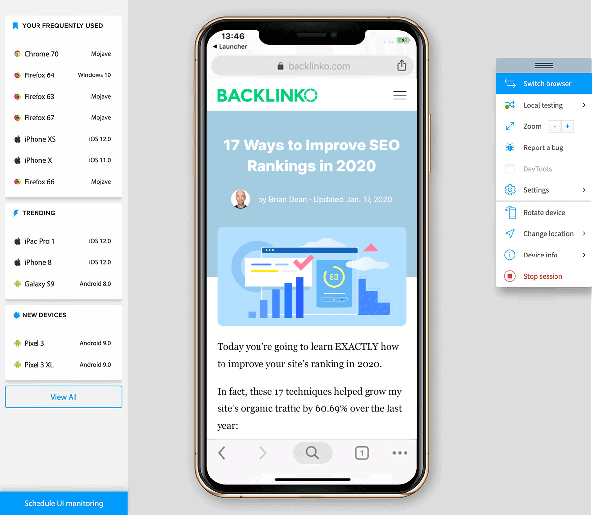 Browserstack – Backlinko Website