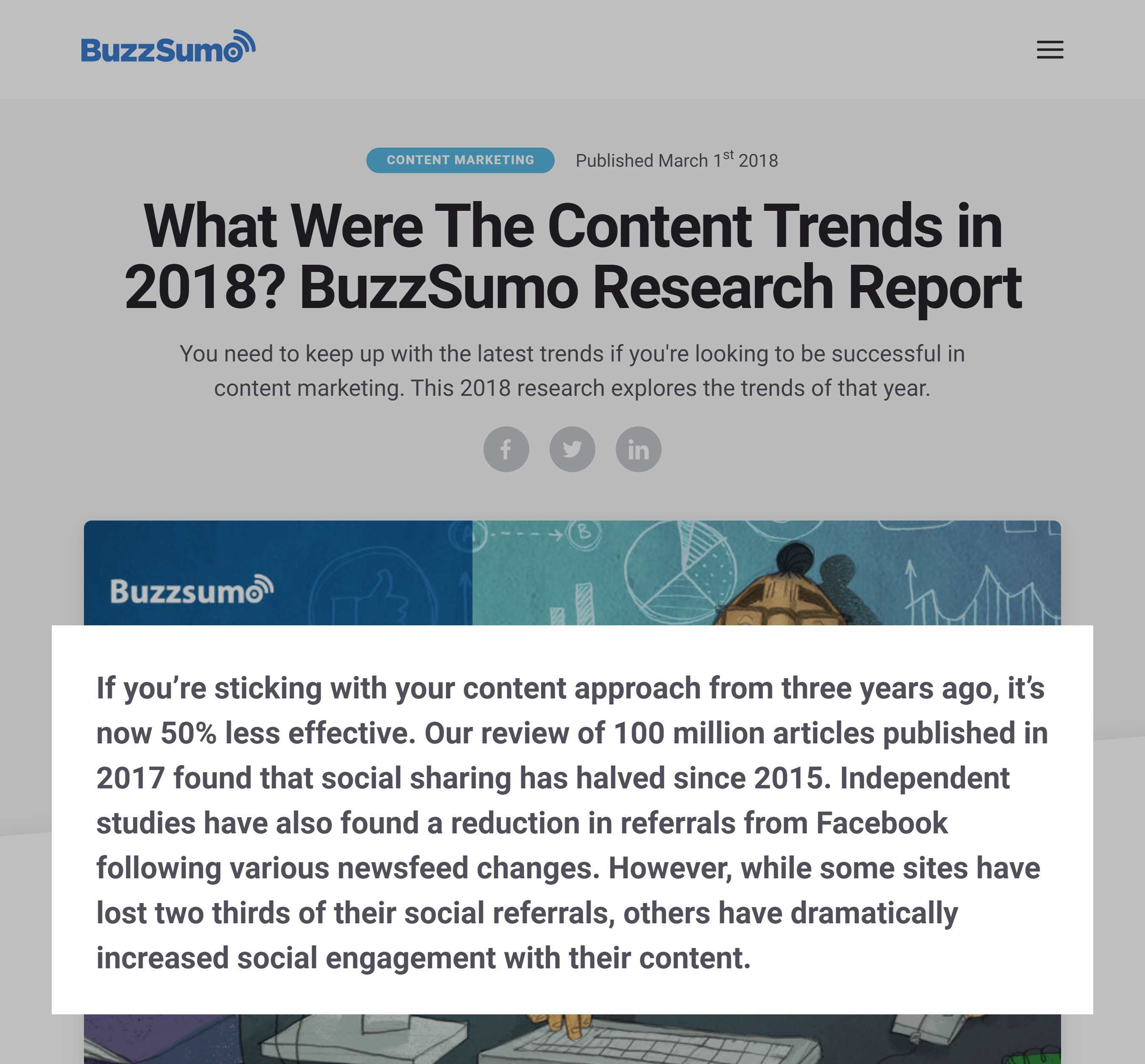 BuzzSumo – Content trends report