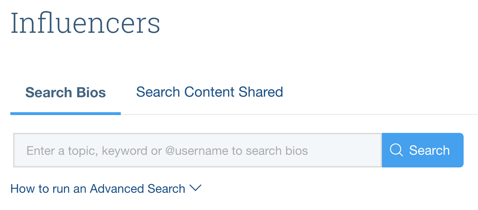 BuzzSumo influencer research tool