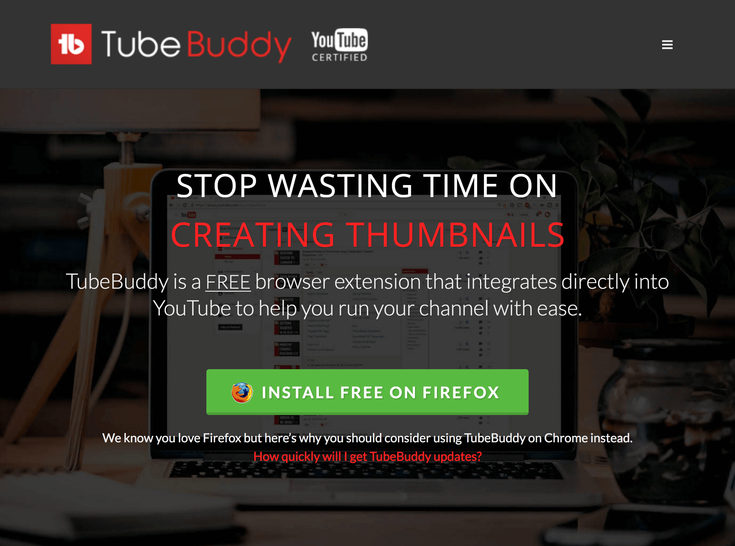 Install TubeBuddy