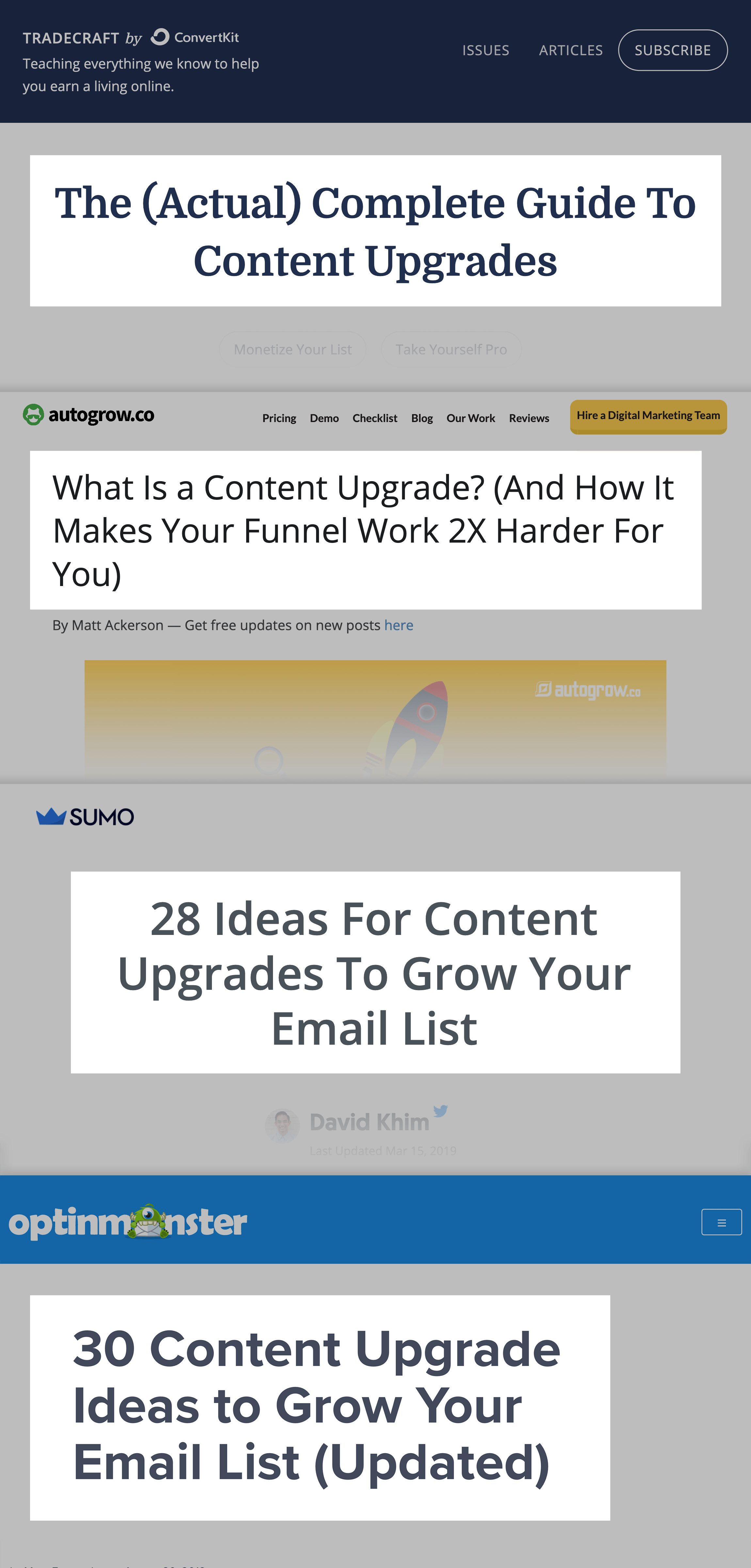 Content Upgrade Post Examples