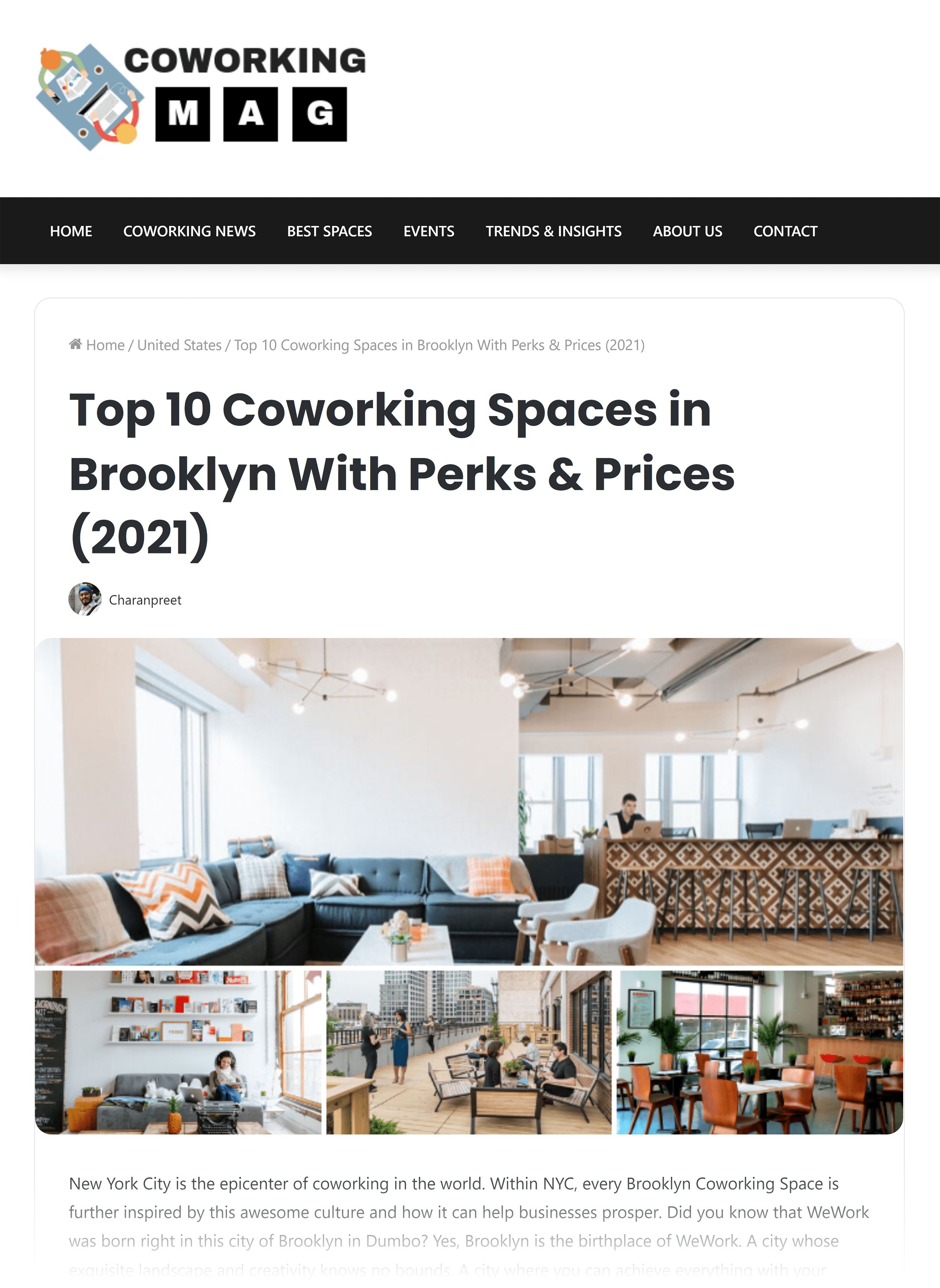 Coworking Mag – Brooklyn coworking space