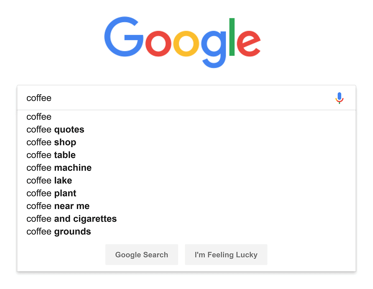 Google – Autocomplete