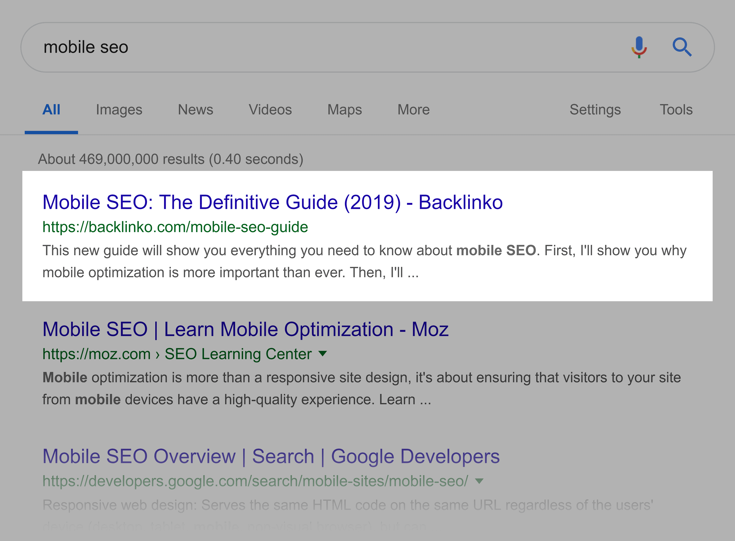 Google Search – "mobile seo"