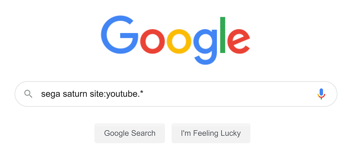 Google search – "sega saturn"
