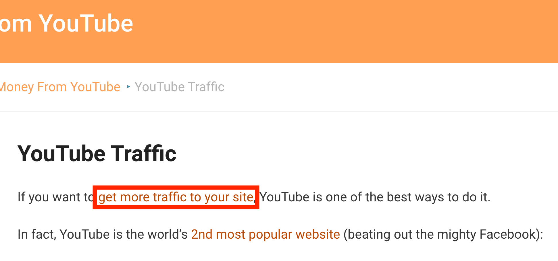 Hub – YouTube traffic link