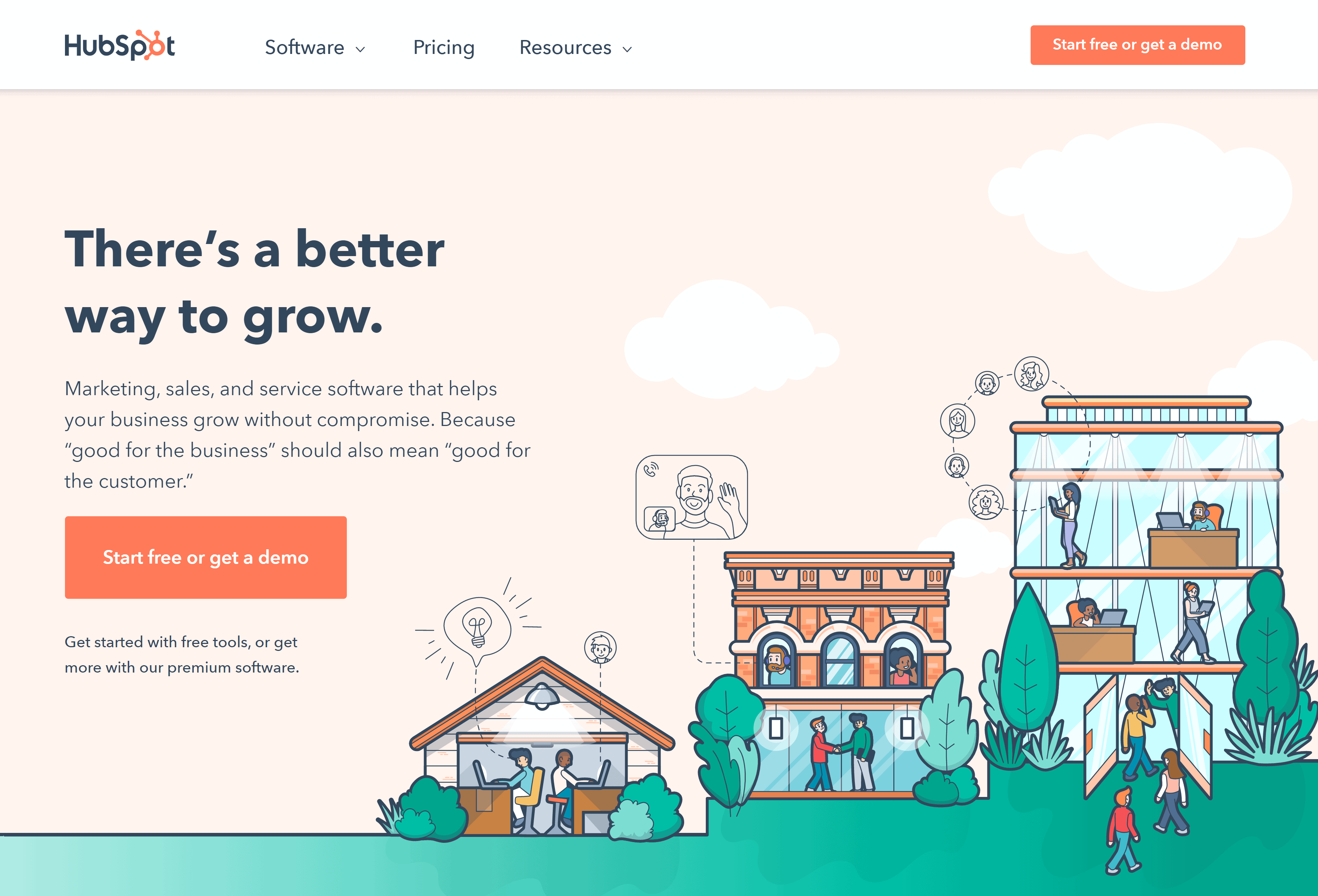 HubSpot – Homepage
