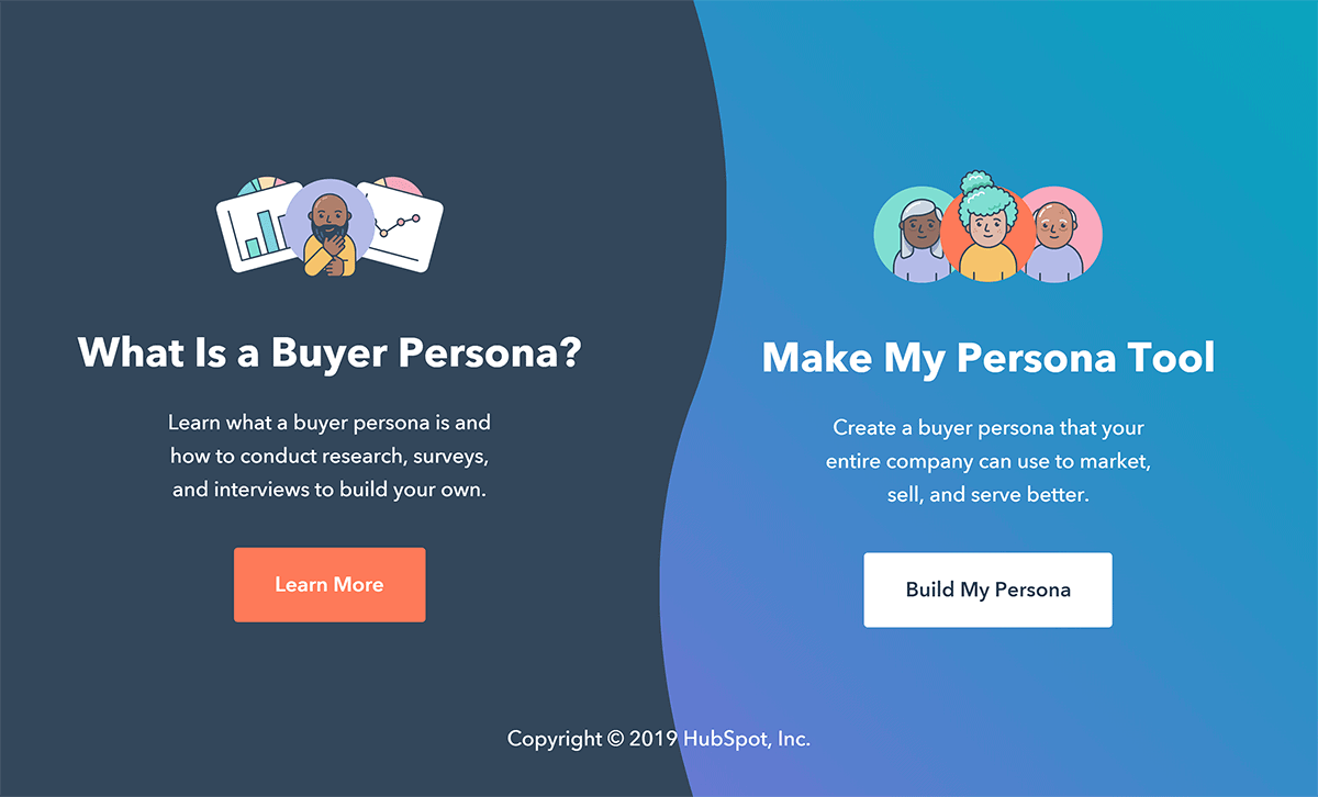 HubSpot – Make my persona tool
