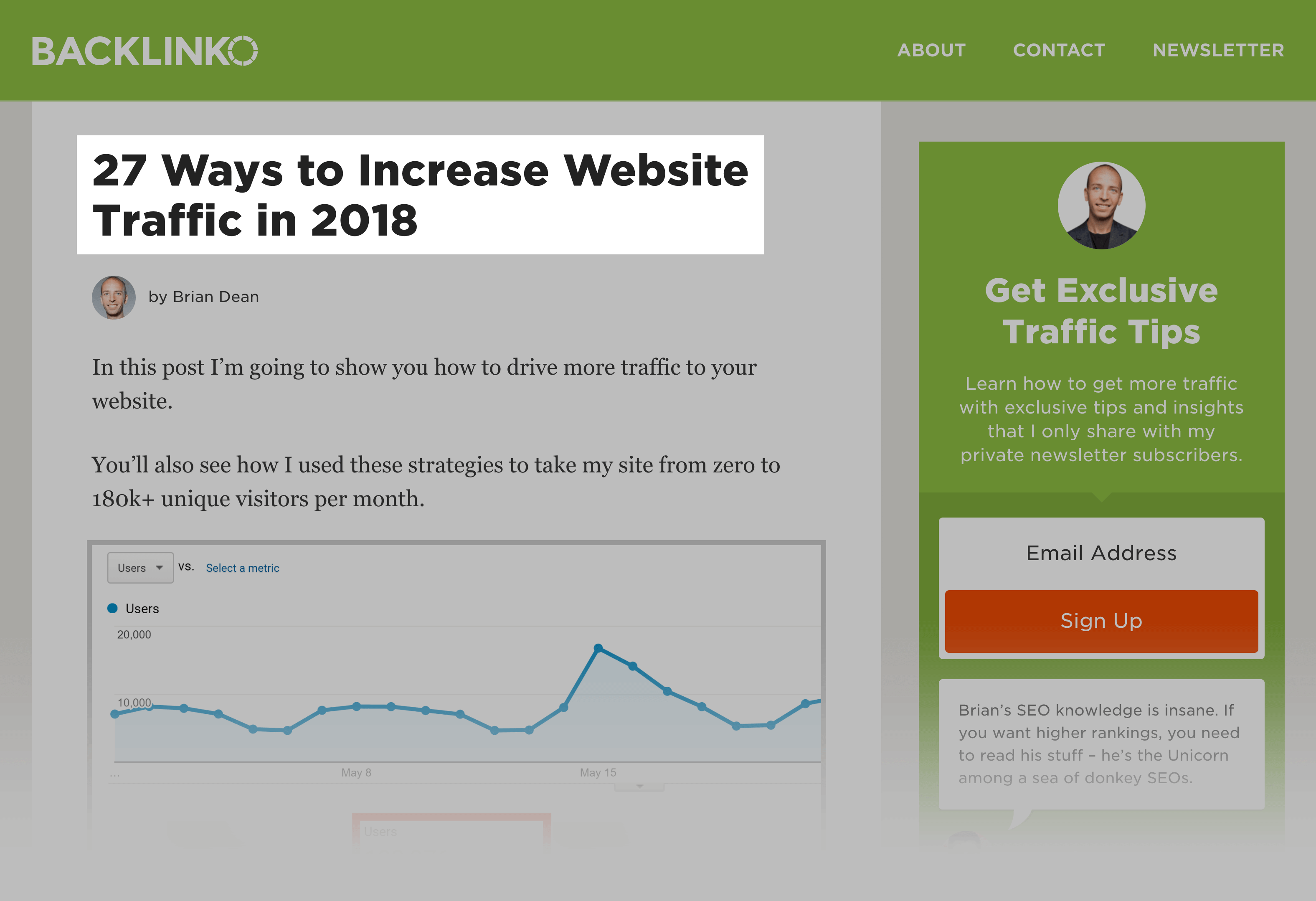 Increase Website traffic is now a list post