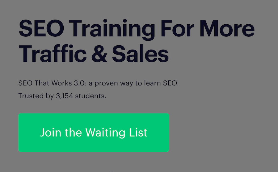 &#039;Join the waiting list&#039; button