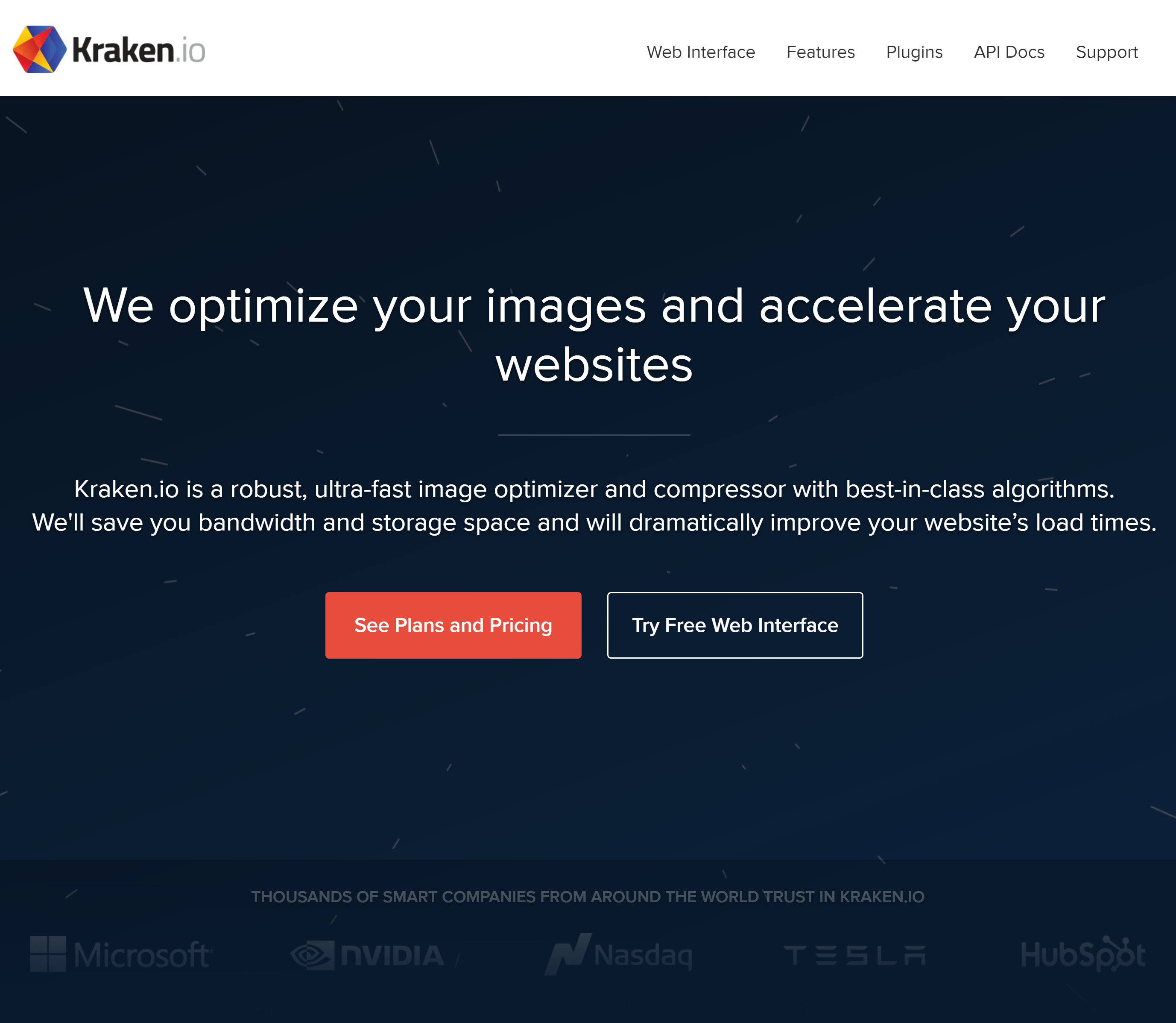 Kraken homepage