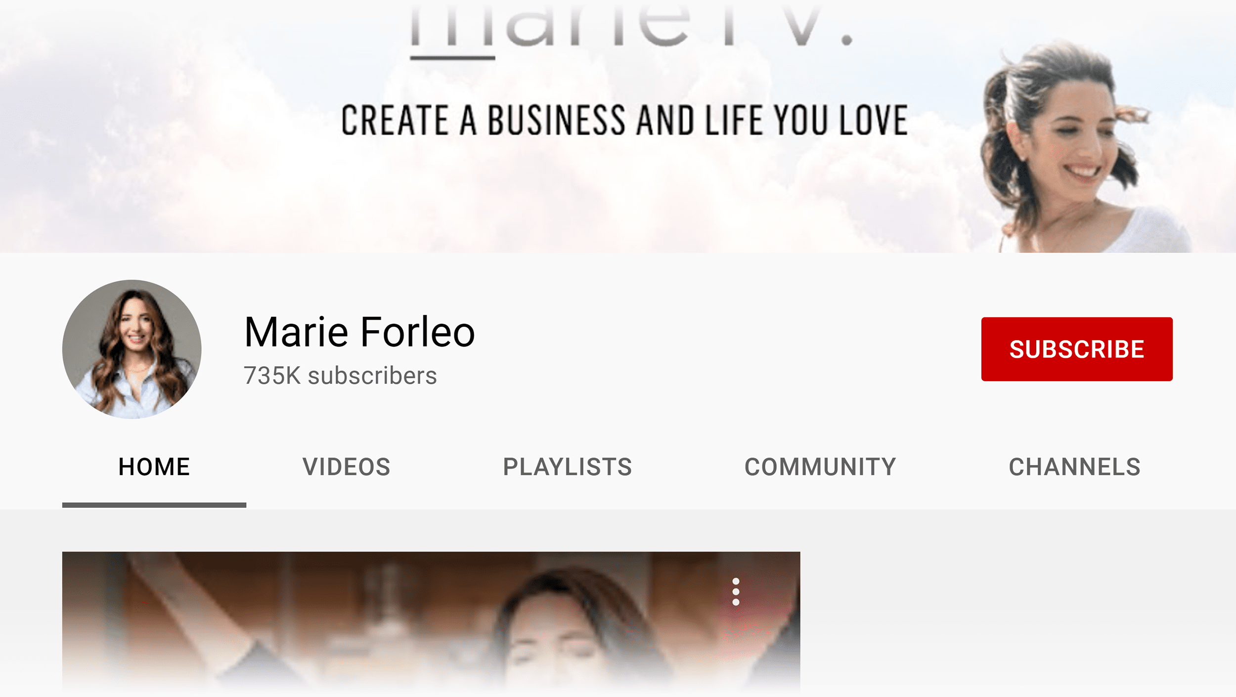Marie Forleo channel icon
