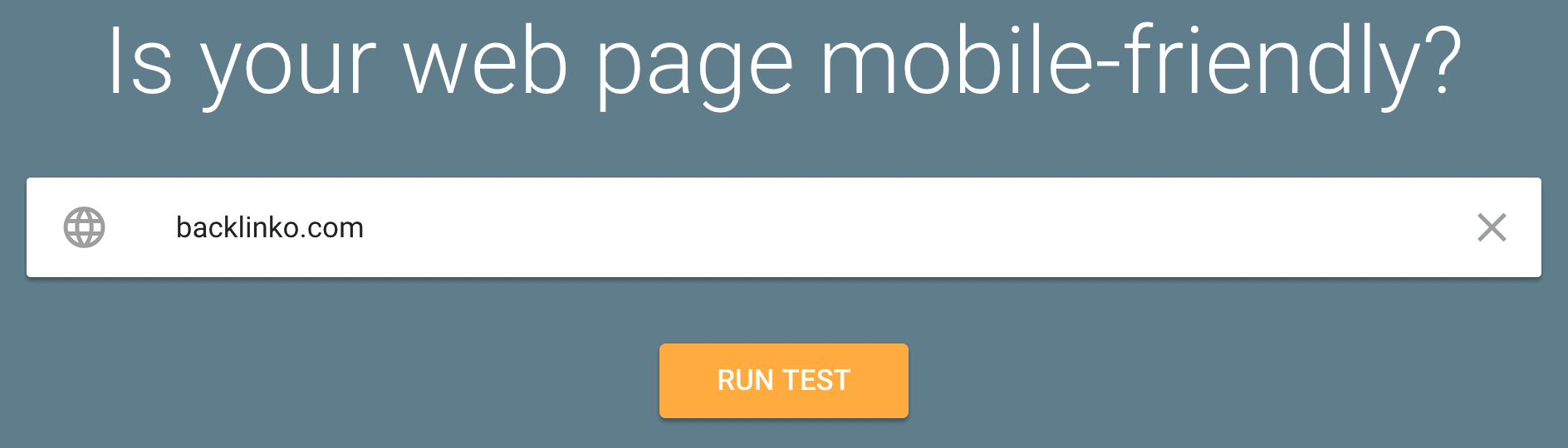 Mobile-Friendly Test – Enter site