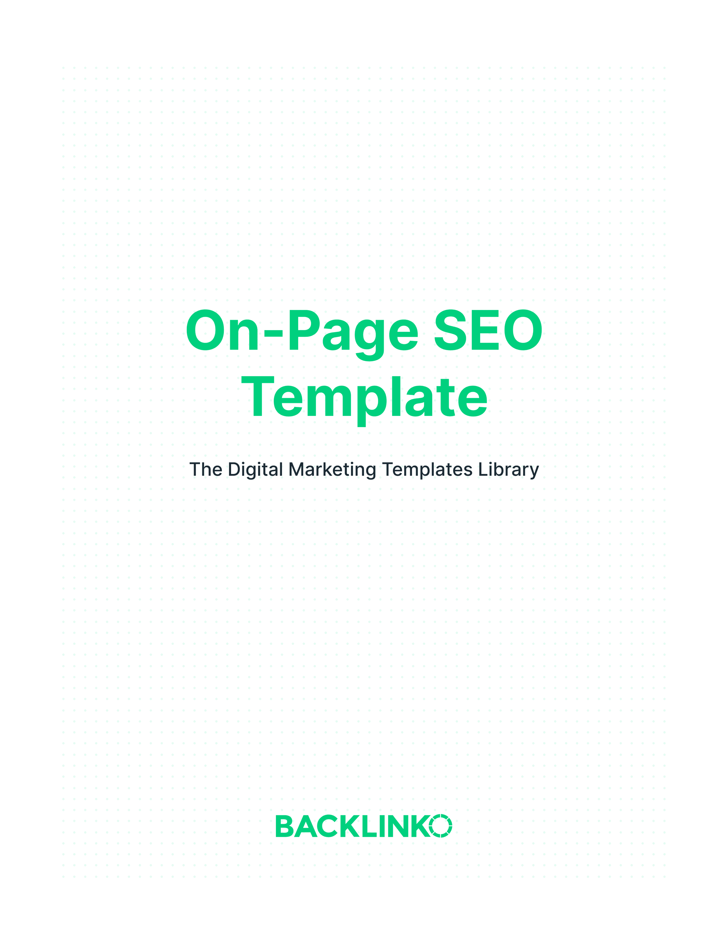 On-Page SEO Template