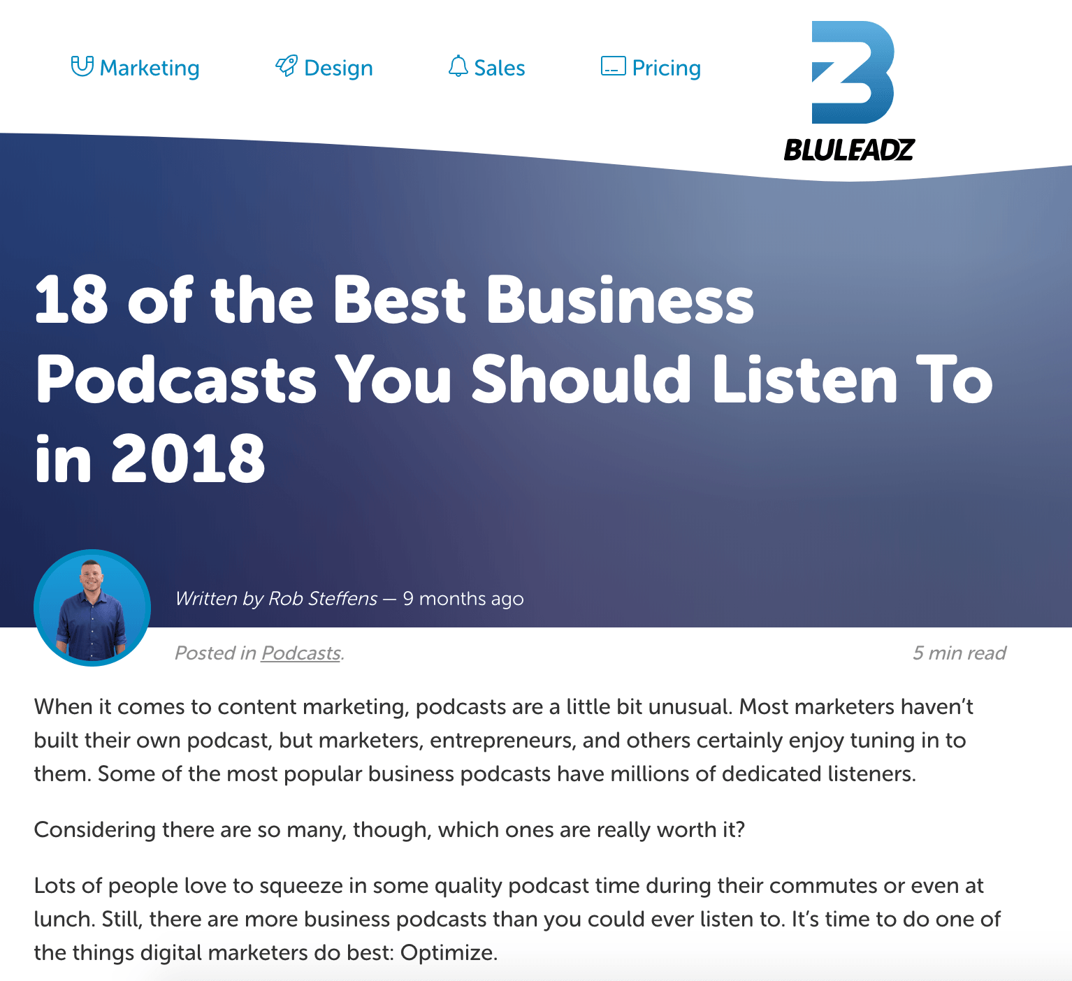 Podcast lists