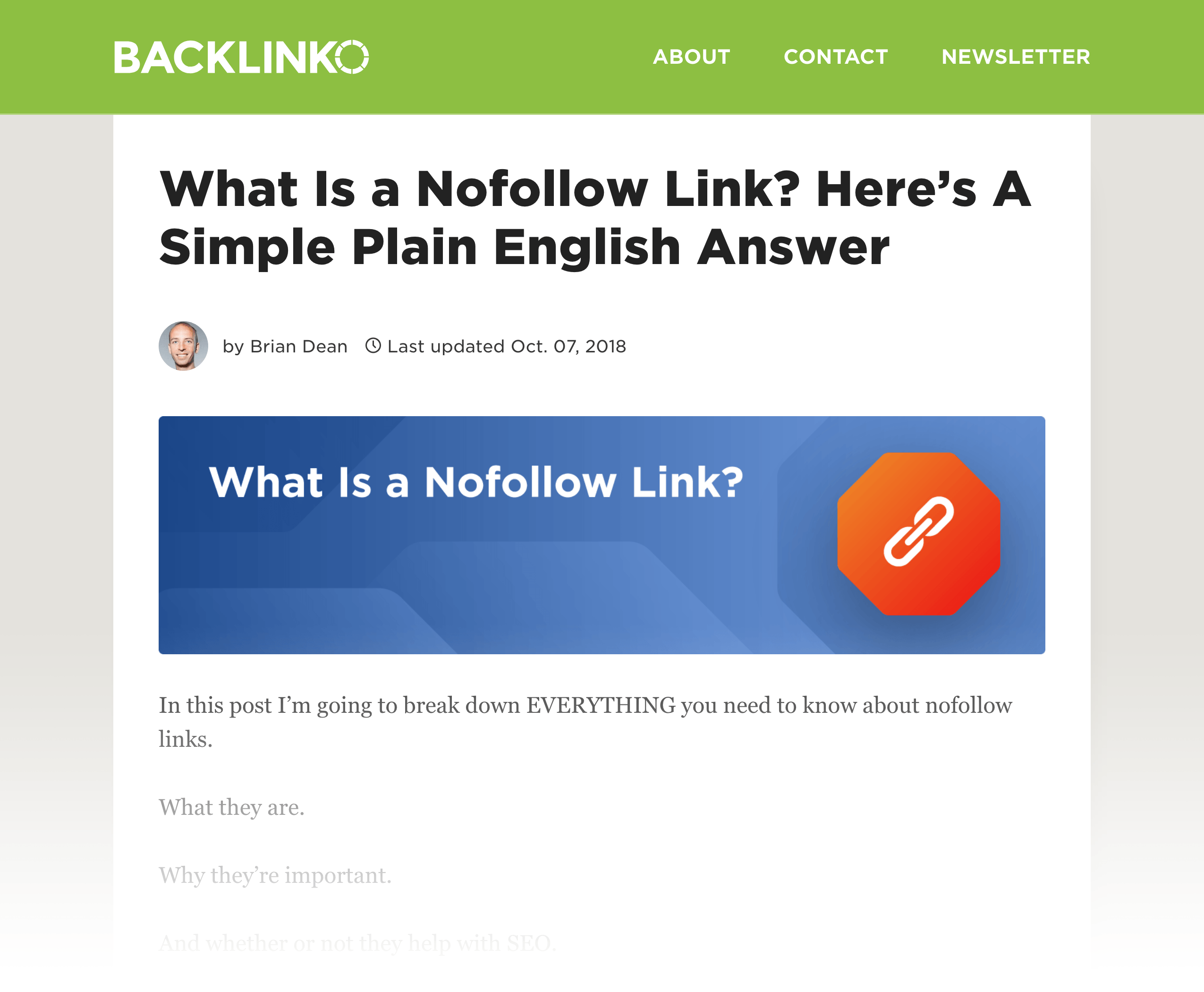 Nofollow Link post