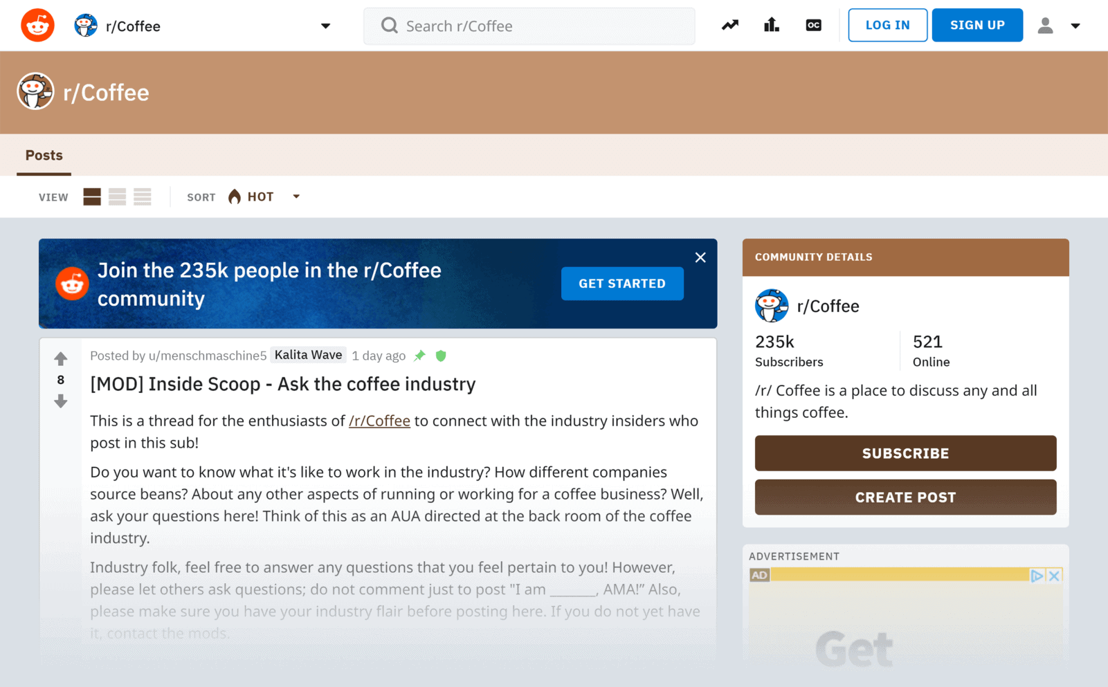 Reddit – Coffee