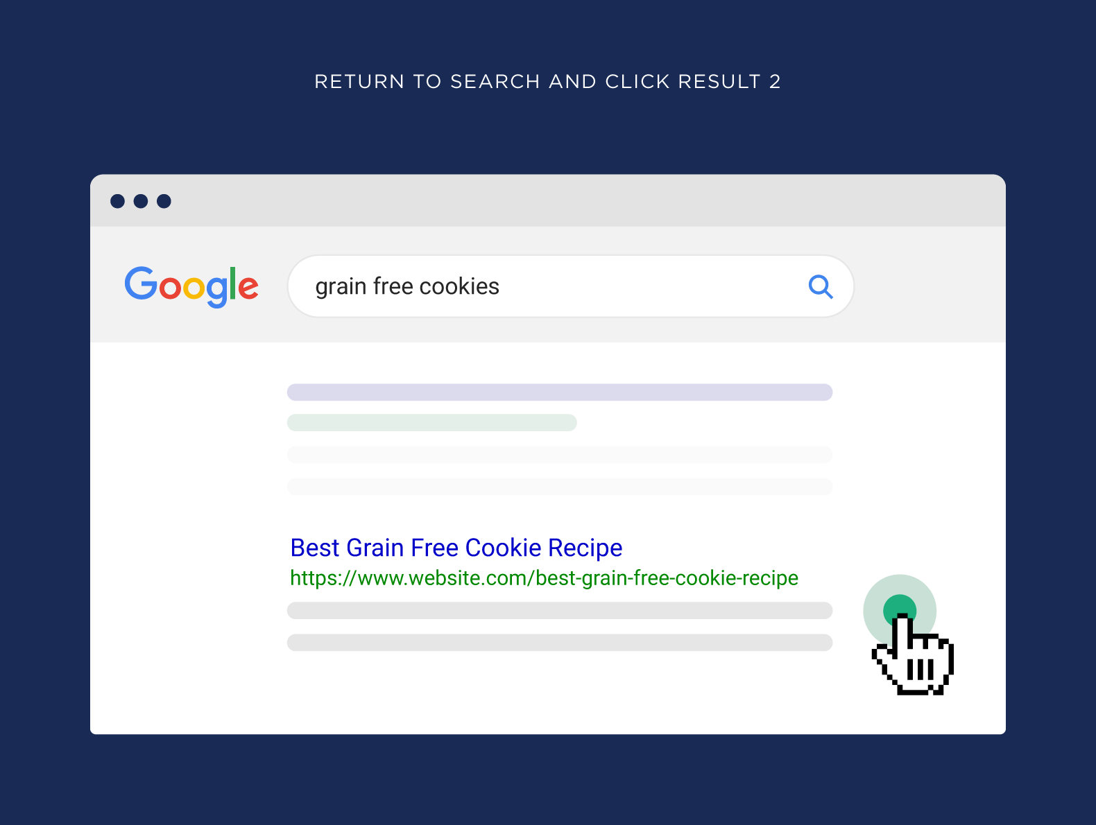 Return to search, and click result two