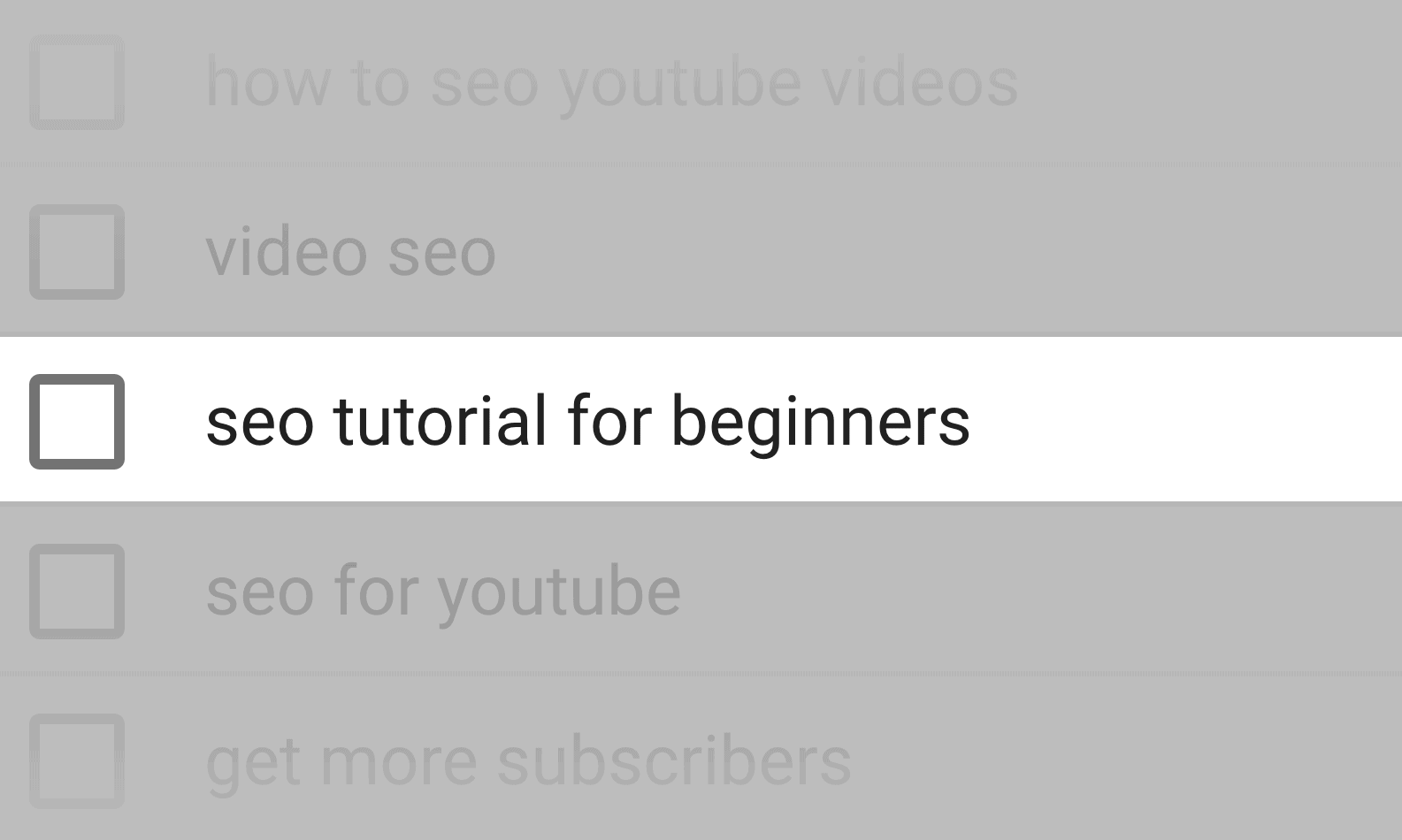"seo tutorial for beginners" keyword highlight
