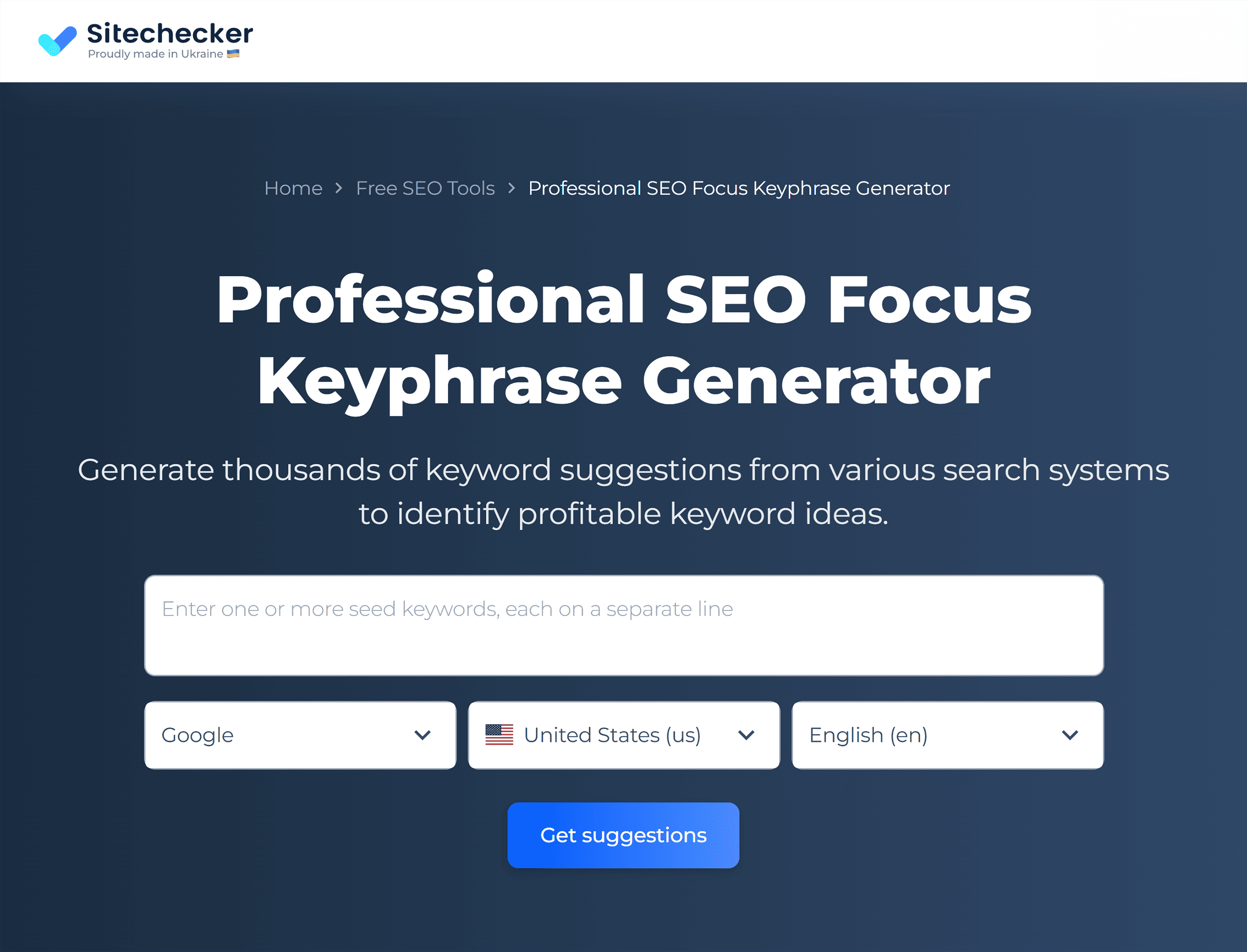 Sitechecker – Homepage