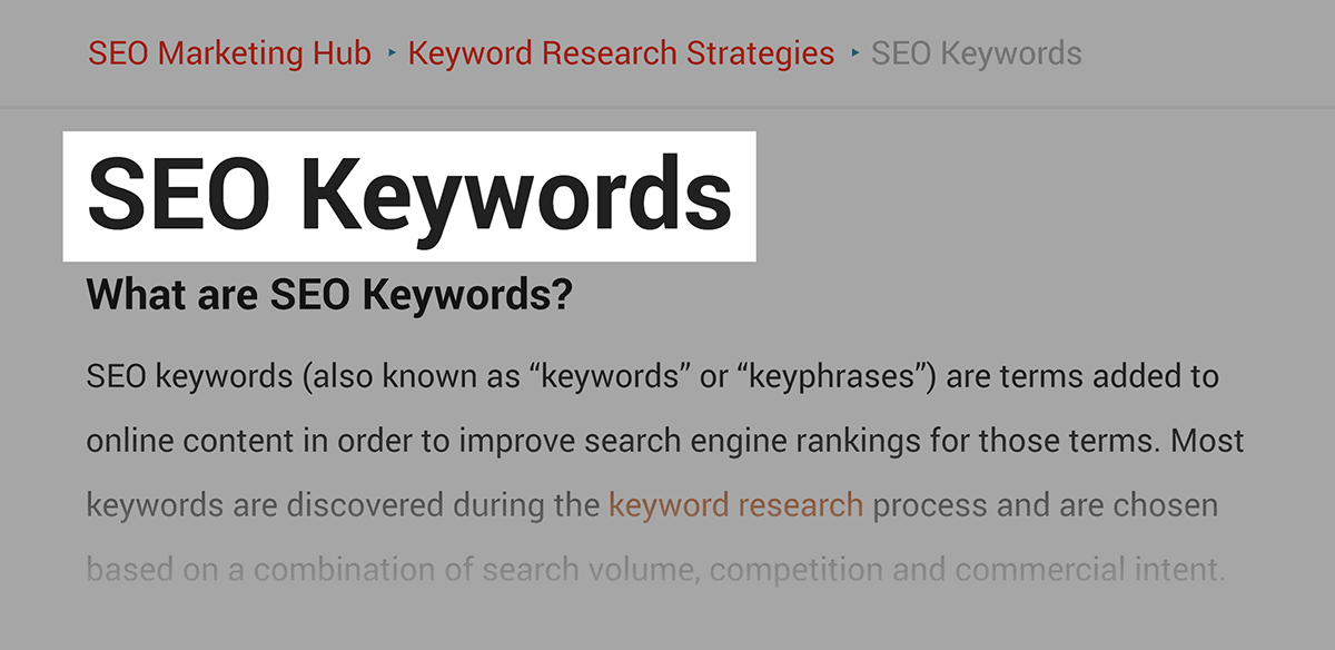 Target keyword in post title