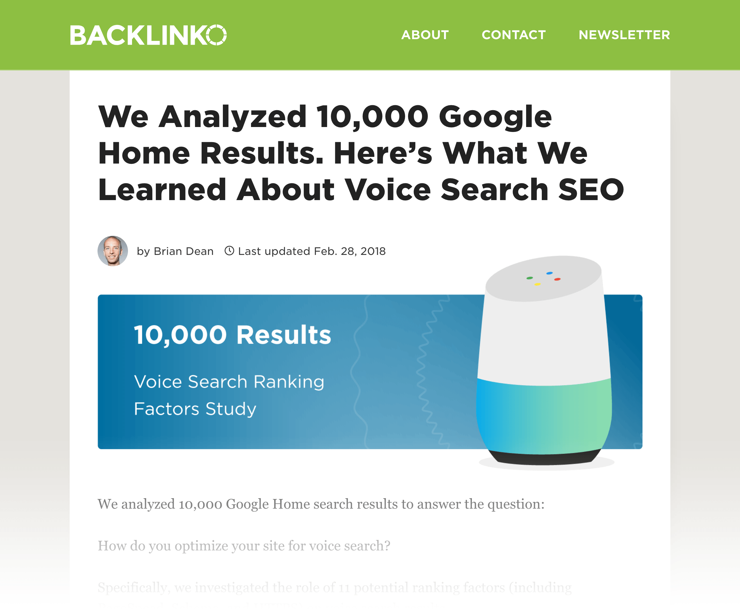 Voice Search study