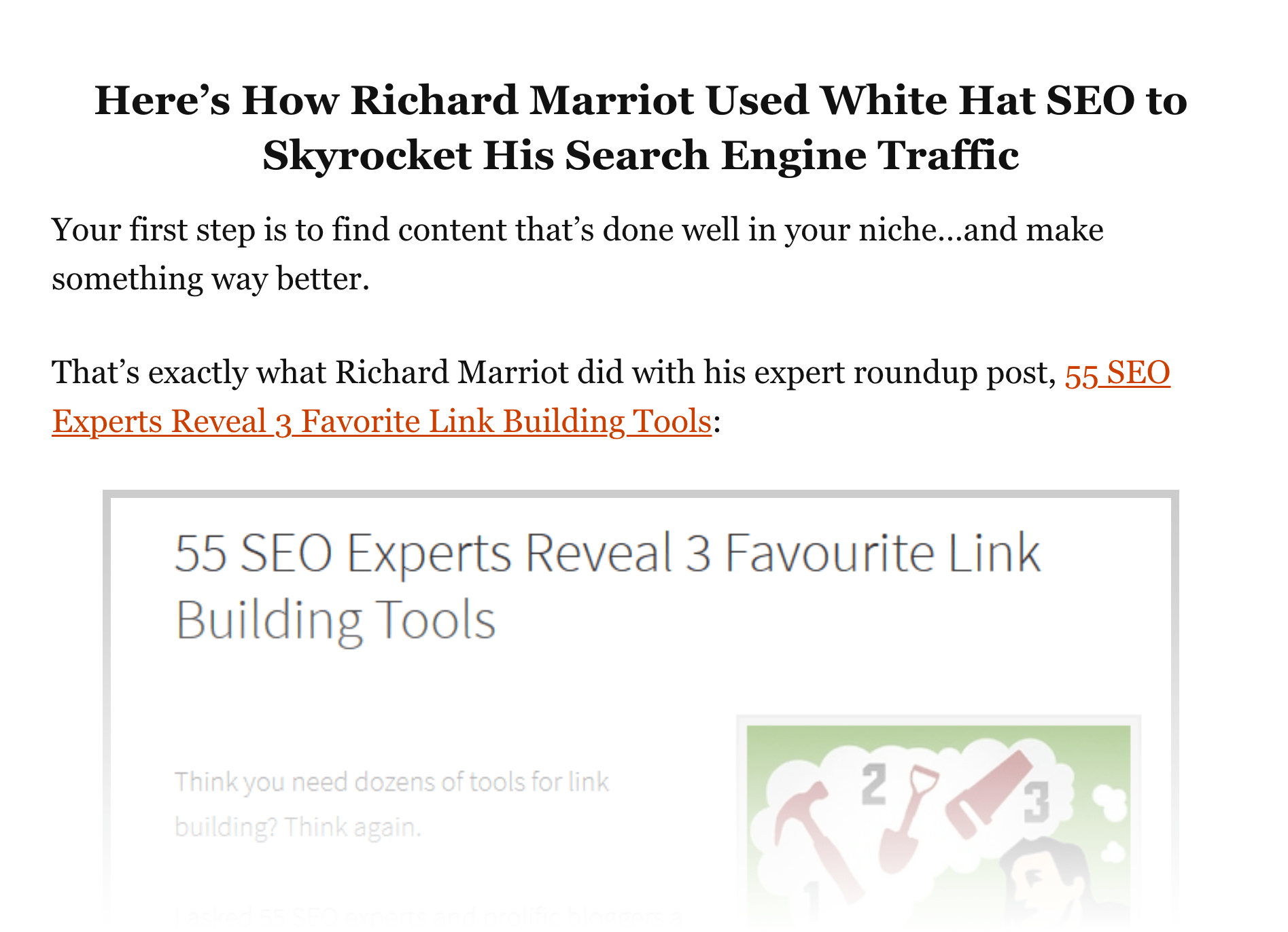 White Hat SEO Featured Story