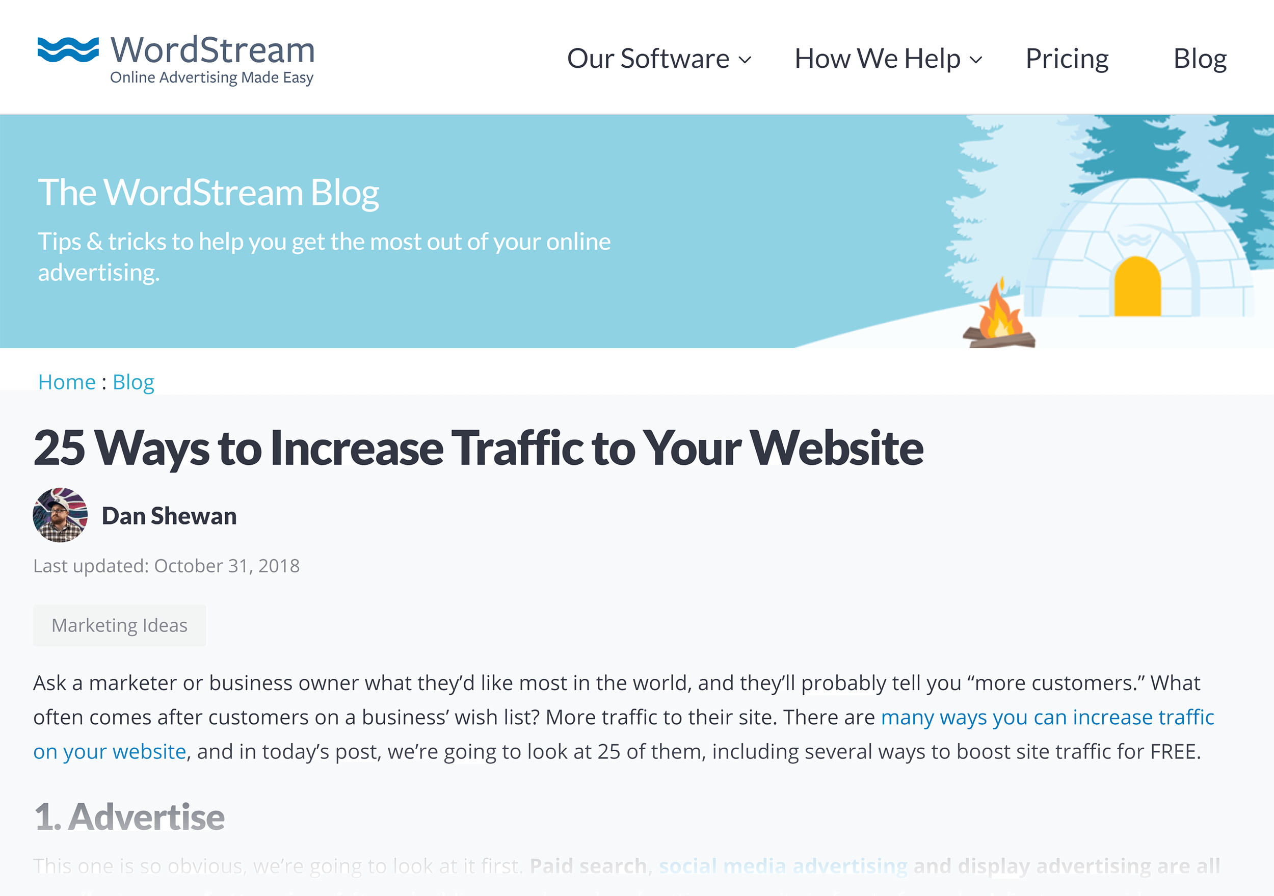 WordStream – Increase Traffic