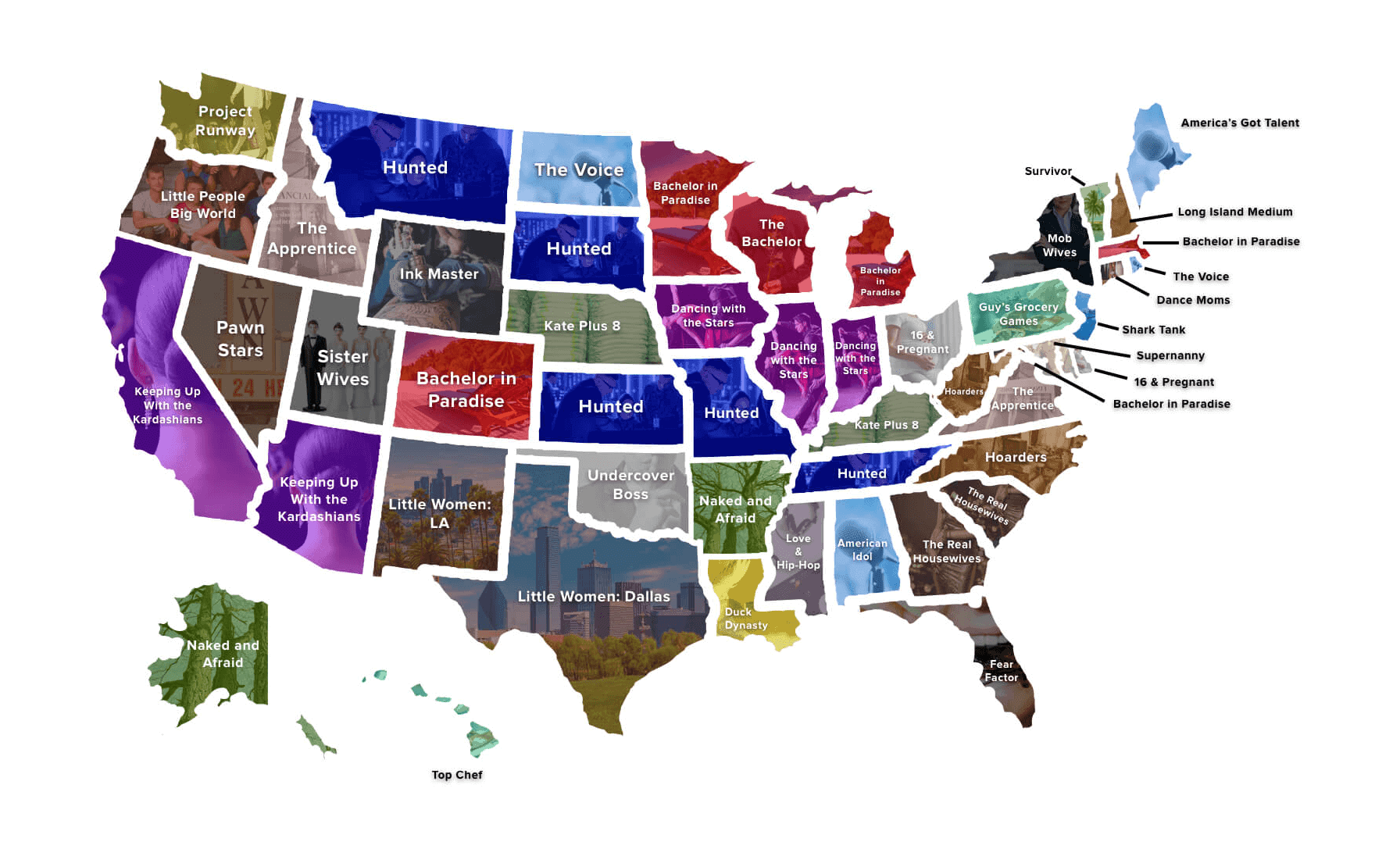 Your state&#039;s favorite Reality TV show