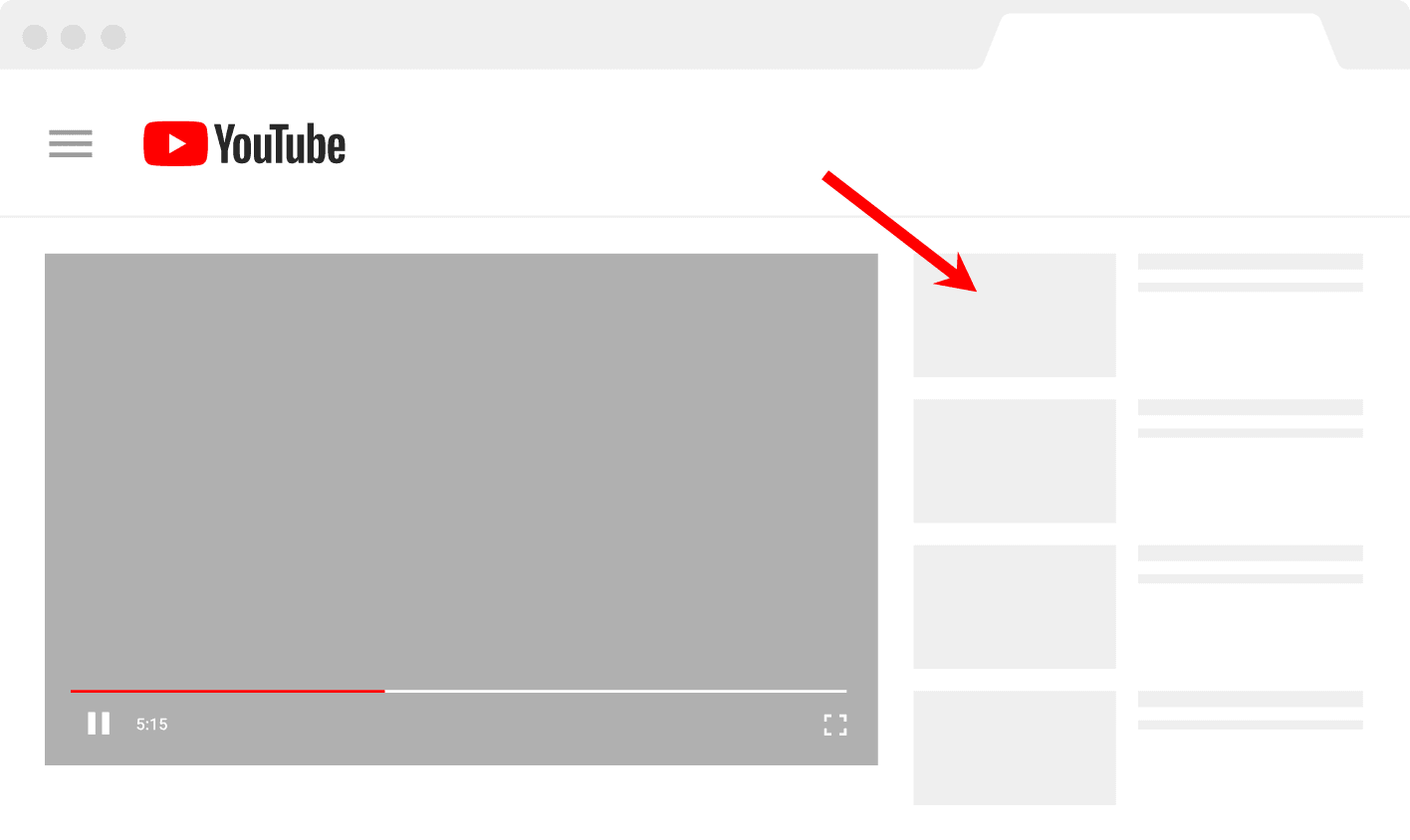 YouTube watch time sidebar